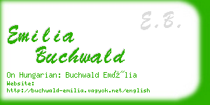 emilia buchwald business card